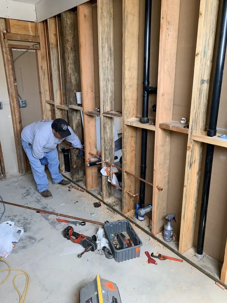 Commercial rough-in plumbing for Trenchless Sewer Repair in Carver